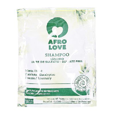 SACHET 30GR AFRO LOVE SHAMPO MENTA REFRE